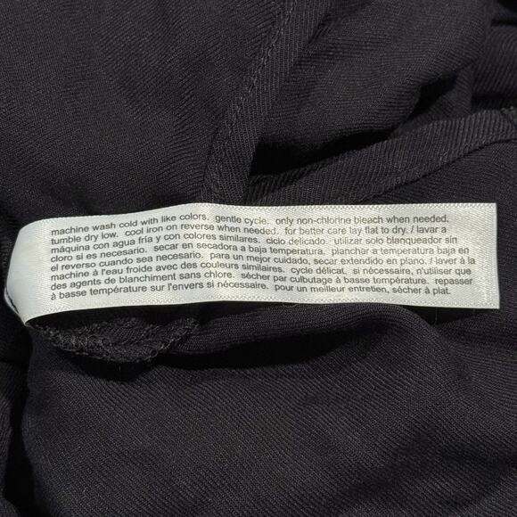 NWT Eloquii Wrap Top Academia Minimalist Whimsigoth Cottage Romantic Black 22 - Picture 5 of 6